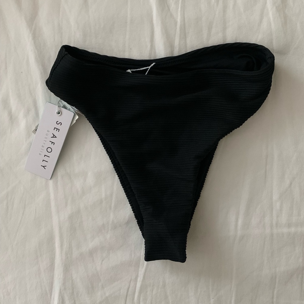 NWT Seafolly Australia High Cut Legline Bikini Bottoms